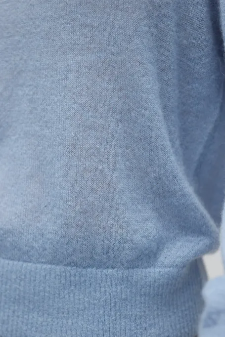 Modrá blůza s alpakovou vlnou