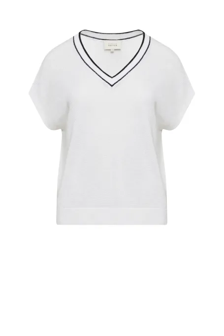 Bílá lněná blůza