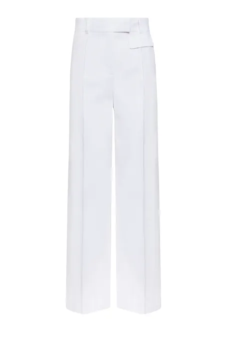 Bílé kalhoty s lenem