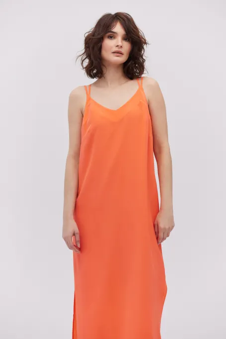 Hedvábné midi šaty