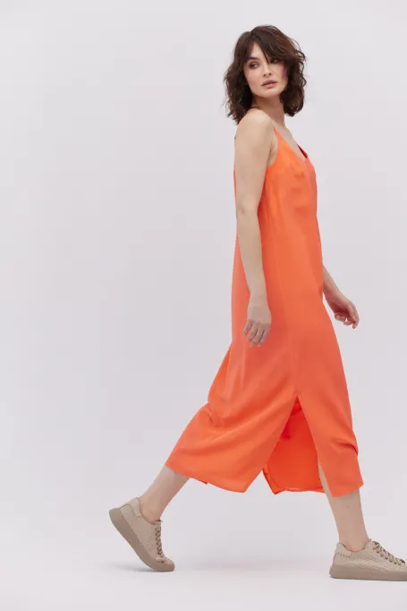 Hedvábné midi šaty