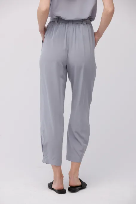 Volné kalhoty z hedvábí