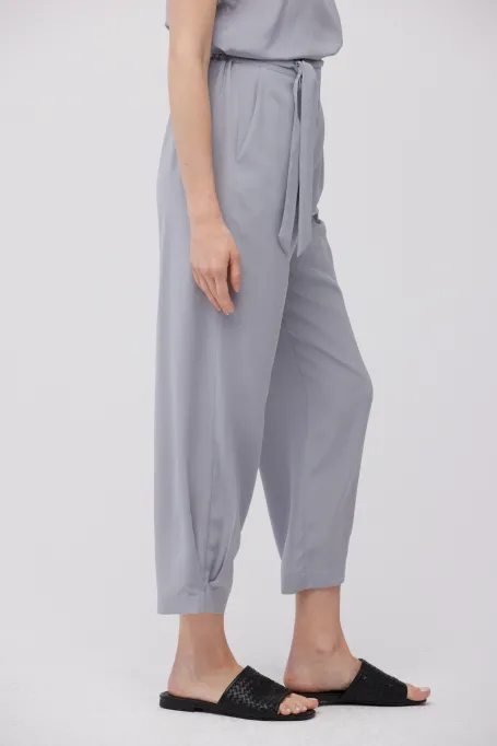Volné kalhoty z hedvábí