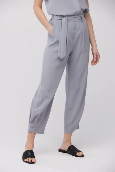 Volné kalhoty z hedvábí