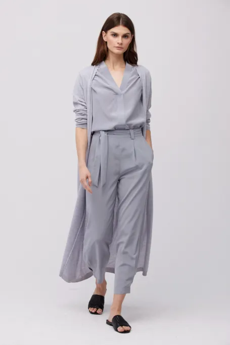 Volné kalhoty z hedvábí