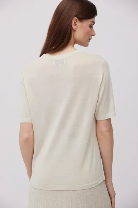 Halenka se stříbrnou nití