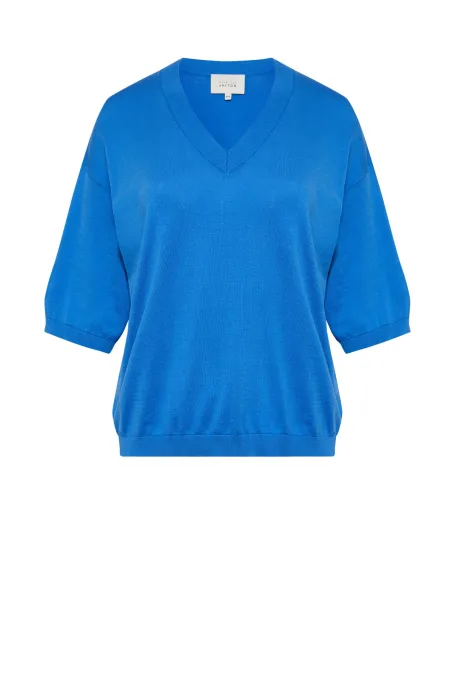 Modrá blůza z hedvábí