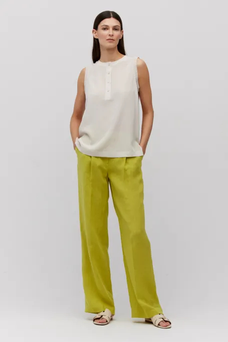 Bežová blůza z hedvábí