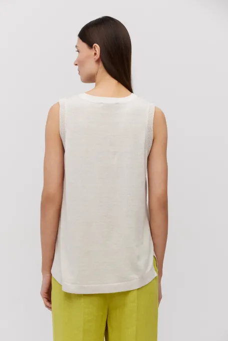 Bežová blůza z hedvábí