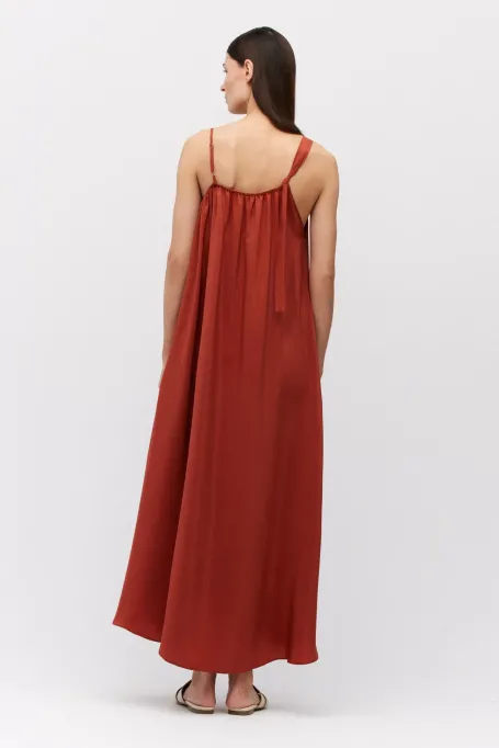 Volná trapezová sukně z hedvábí