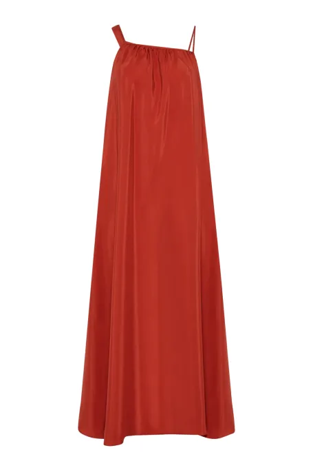 Volná trapezová sukně z hedvábí