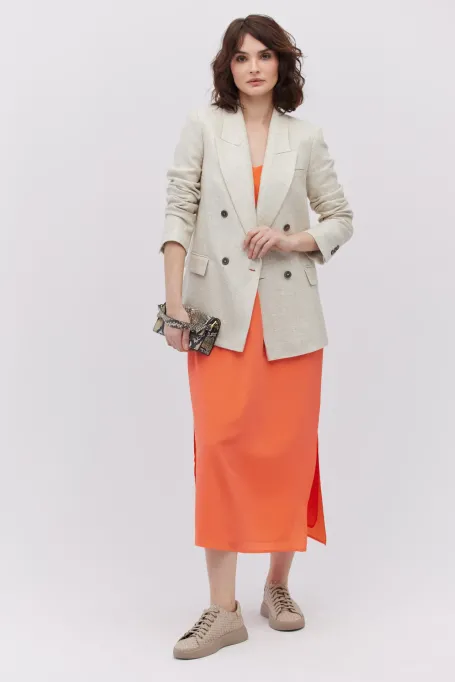 Hedvábné midi šaty