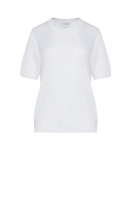 Bílý tričko z merino vlny
