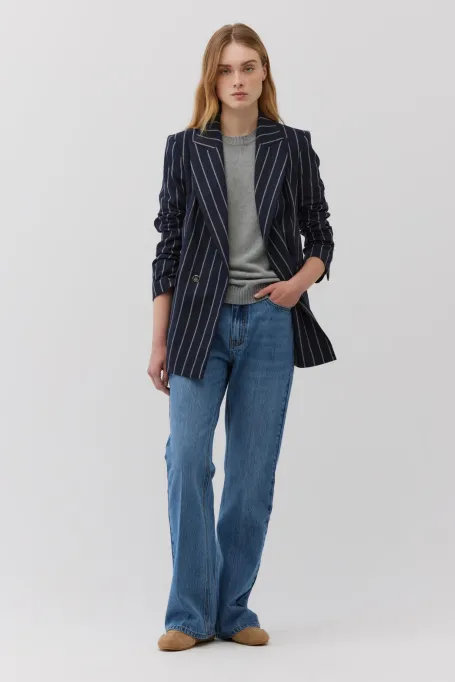 Jeansy bootcut z wysokim stanem