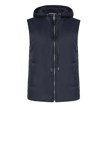 Černá vesta s kapucí