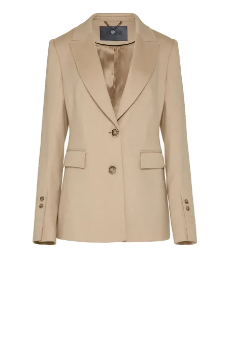 Kurtka z velbloudí vlny v barvě albínové béžové