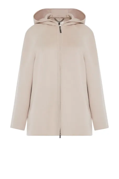 Kurtka z tkaniny doubleface z vlnou a hedvábím