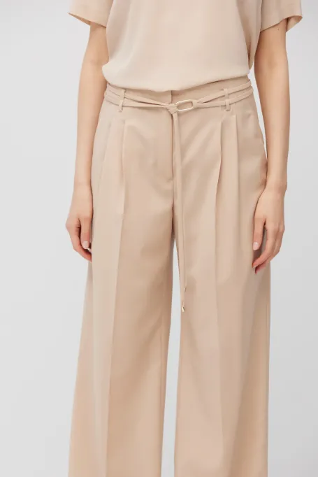 Spodní kalhoty z panenské vlny v pudrově růžové barvě