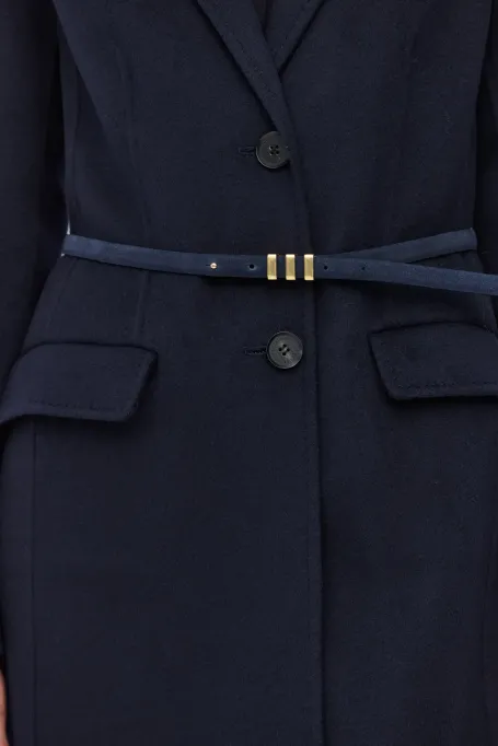 Granátový pásek z nubukové kůže