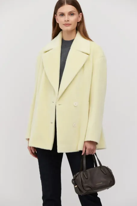 Kurtka z wełną baby suri alpaki