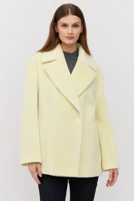 Kurtka z wełną baby suri alpaki