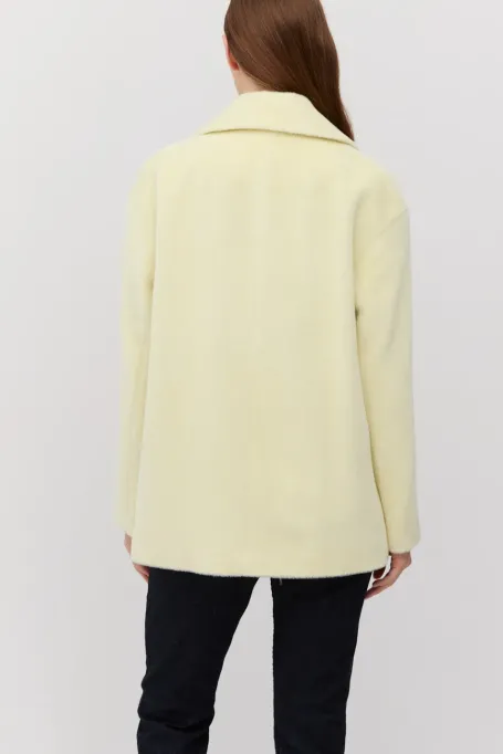 Bunda s vlnou baby suri alpaky