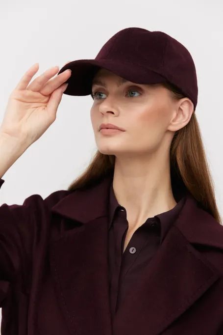 Kšiltovka s příměsí kašmíru a hedvábí