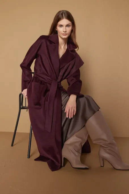 Hnědé kozačky s širokým svrškem