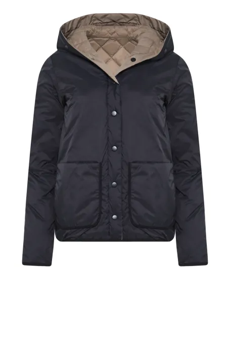 Dvoustranná péřová bunda s kapucí