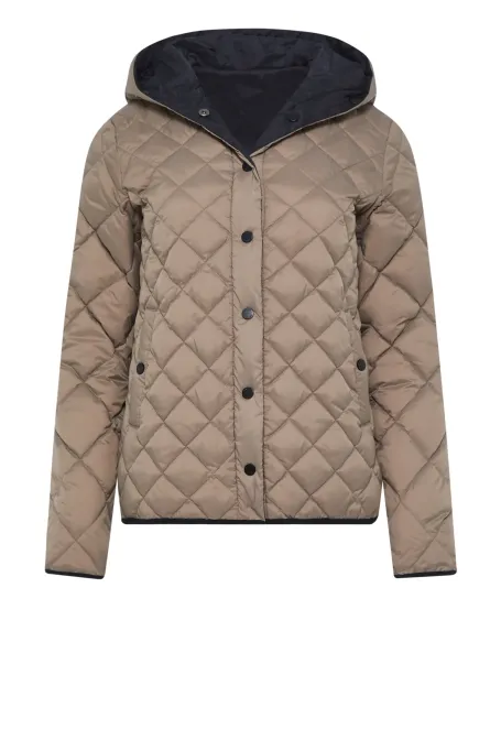 Dvoustranná péřová bunda s kapucí