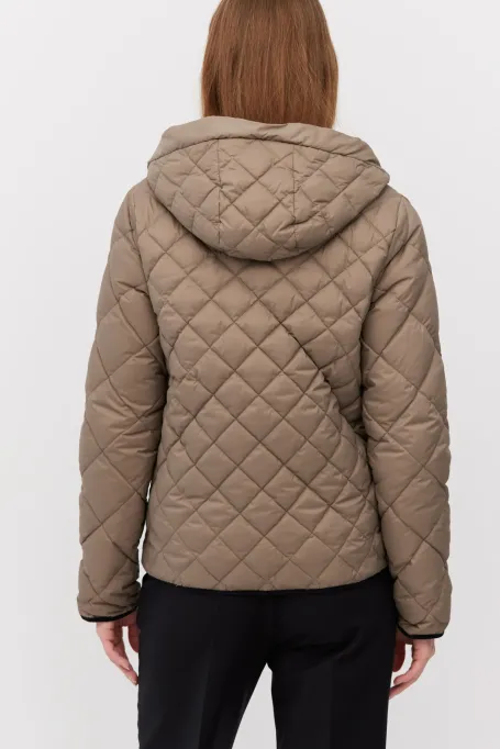 Dvoustranná péřová bunda s kapucí