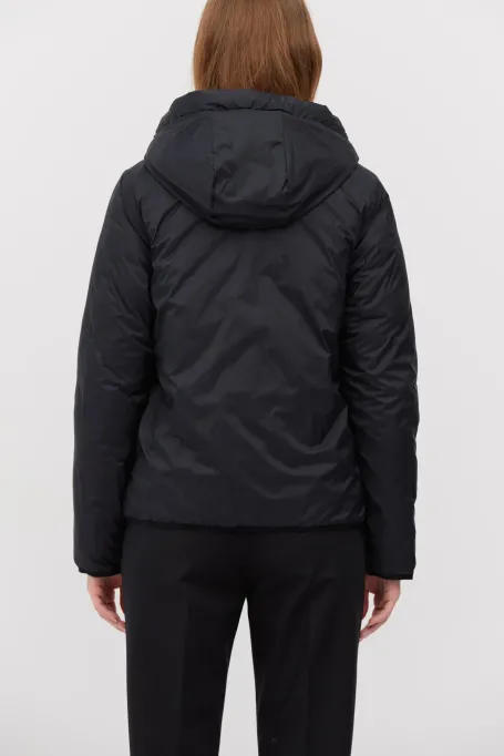 Dvoustranná péřová bunda s kapucí