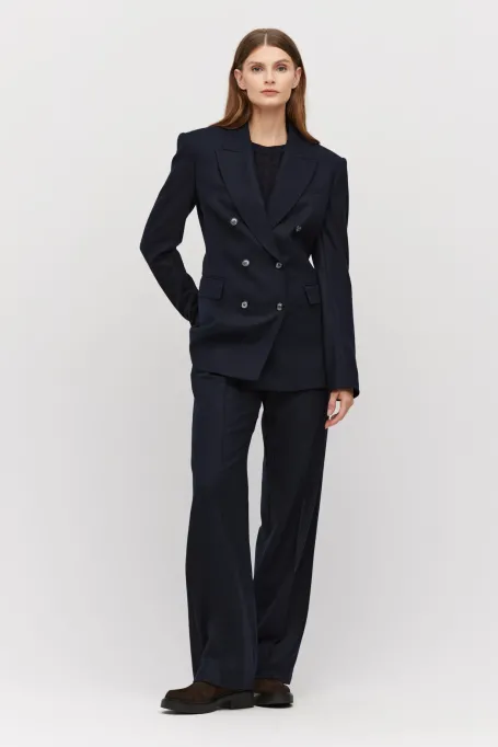 Granátový sak k obleku s kašmírem