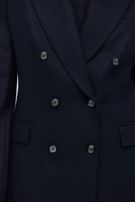 Granátový sak k obleku s kašmírem