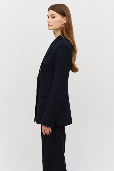 Granátový sak k obleku s kašmírem