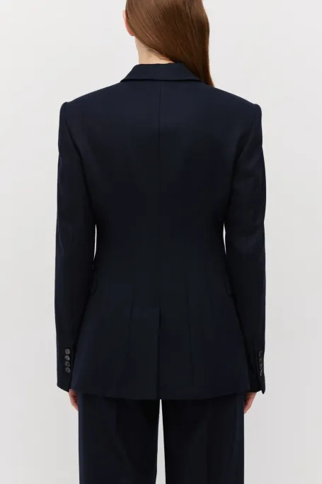 Granátový sak k obleku s kašmírem