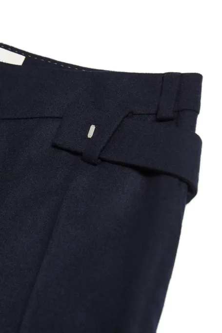 Granátové kalhoty k obleku z kašmíru