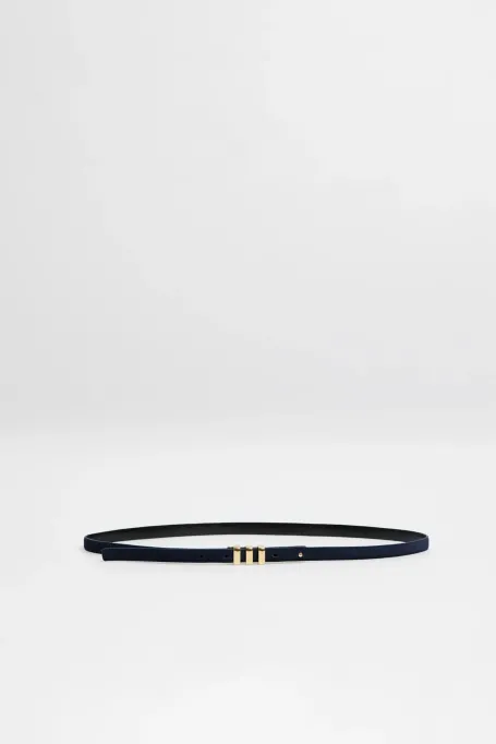 Granátový pásek z nubukové kůže