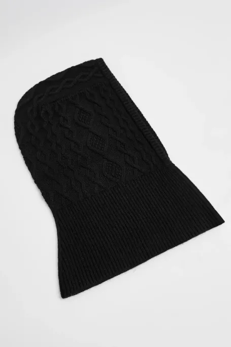 Kominová balaclava s příměsí kašmíru