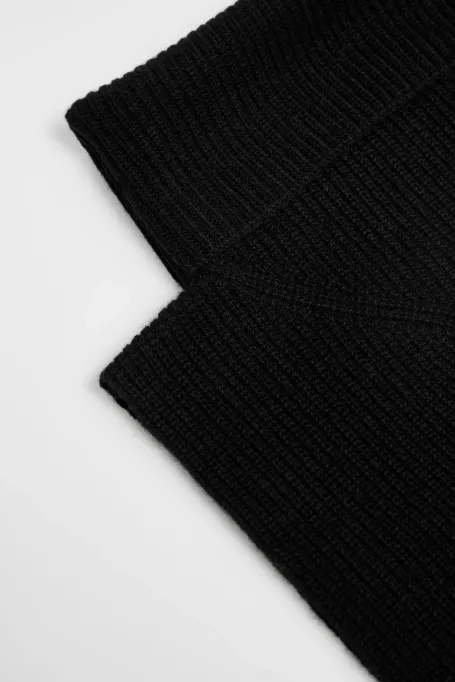 Ocieplač na krk s rolákem z příměsí kašmíru