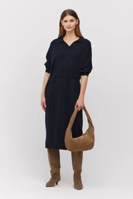 Bežová taška z přírodní semišové kůže