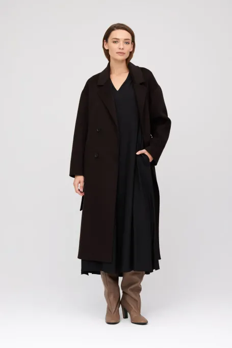 Černá midi sukně z hedvábí