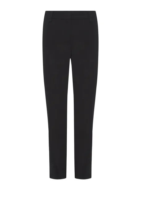 Černé kalhoty z bavlny se zužující se nohavicí