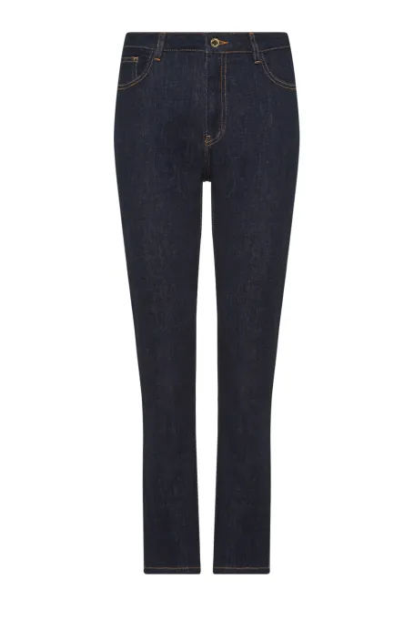 Granátové džíny jednoduchého střihu