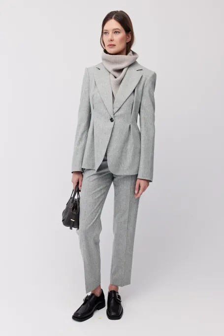 Béžový pletený nákrčník s rolákem