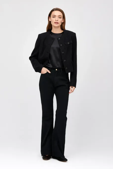 Černé džíny s rovnou nohavicí - Patrizia Aryton