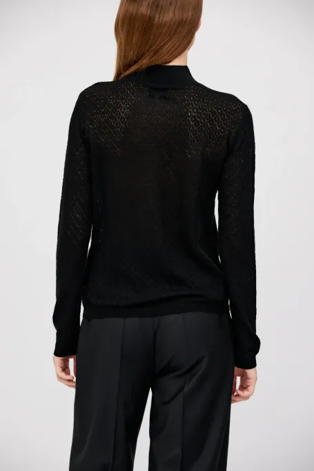 Půlgolf z merino vlny