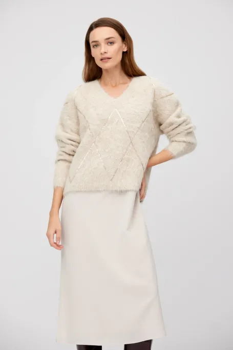 Svetr s alpakovou vlnou