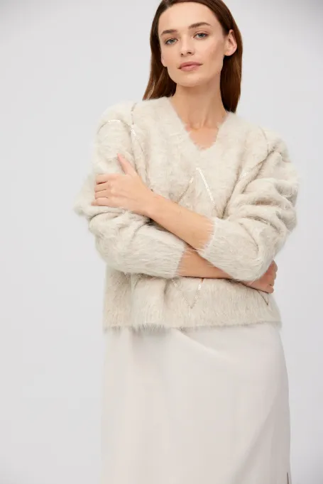 Svetr s alpakovou vlnou