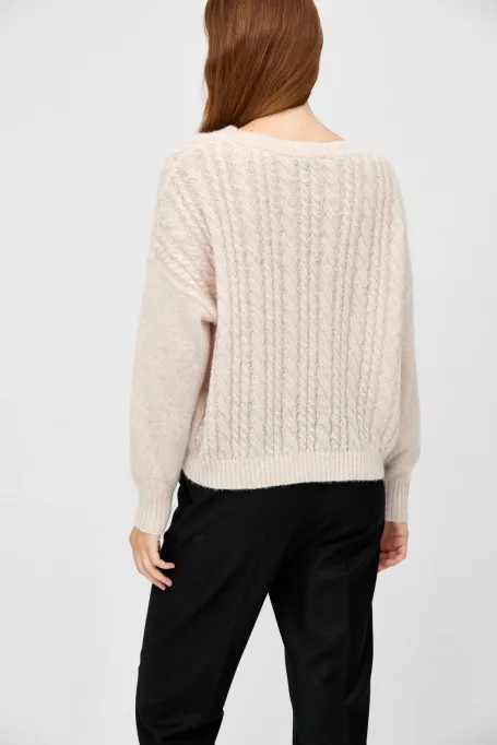 Svetr z merino vlny a mohairu